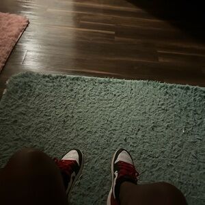 Red and White Sneakers